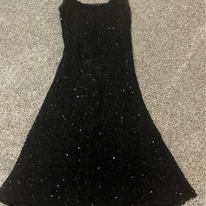 Black sequin dress